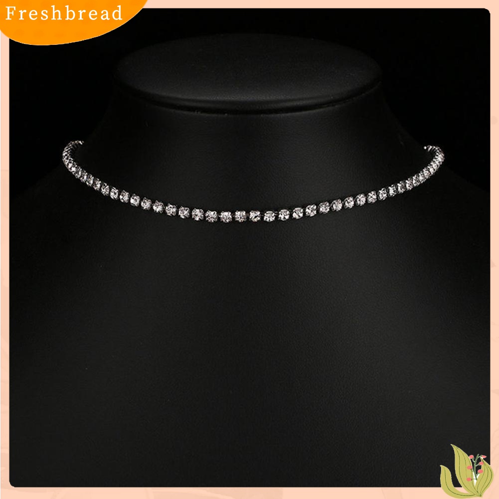 Fresh| Kalung Choker Berlian Imitasi Untuk Wanita