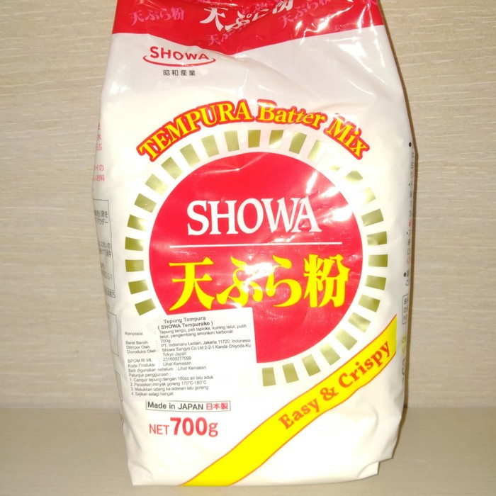 

TEPUNG TEMPURA SHOWA TEMPURAKO 700GR (IMPOR JEPANG)