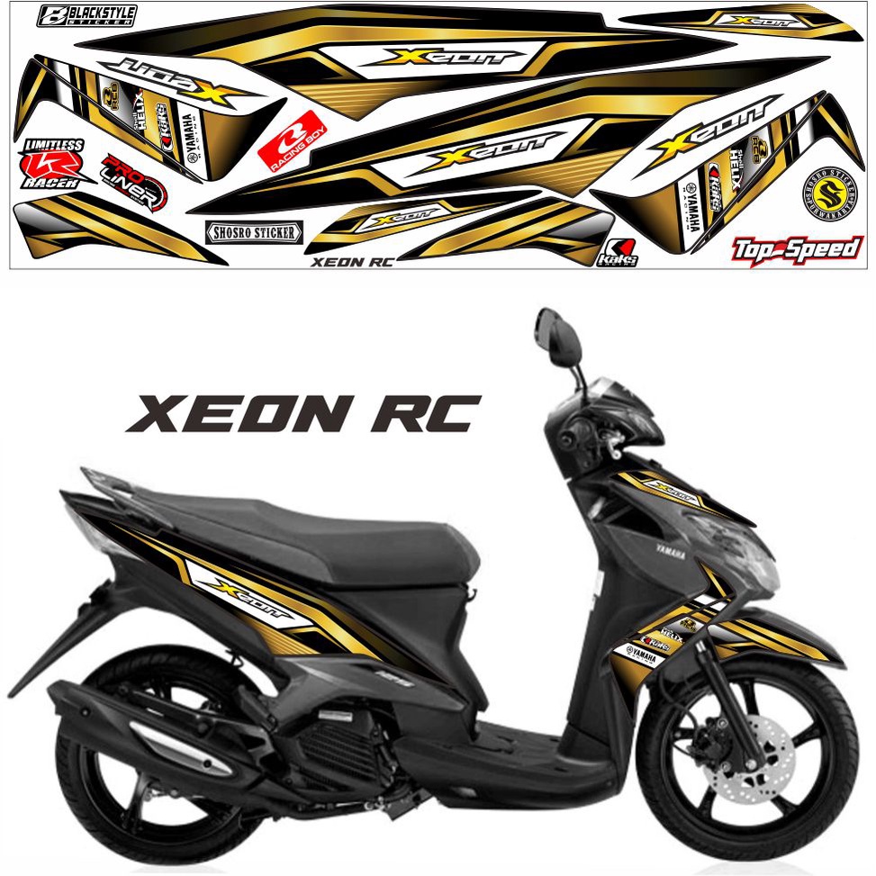 STRIPING  XEON KARBU / VARIASI YAMAHA MOTOR XEON RC / XEON KARBU MOTIF RACING LIS XEON OLD RC / STRI