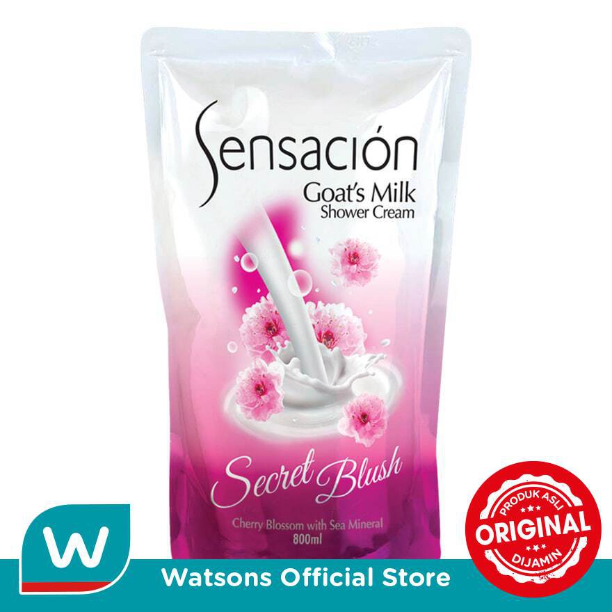 Sensacion Goat's Milk Shower Cream Secret Blush 800ml