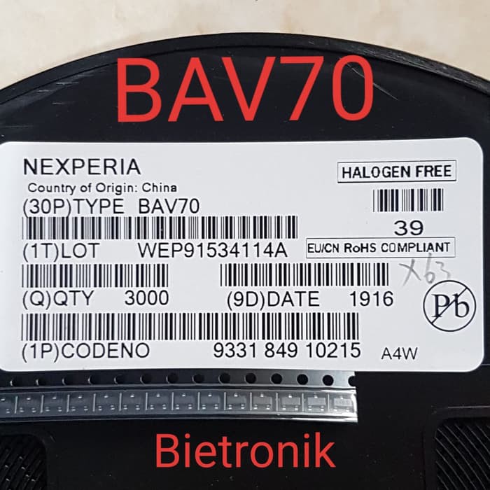 Dioda BAV70 BAV70.215 Original Nexperia
