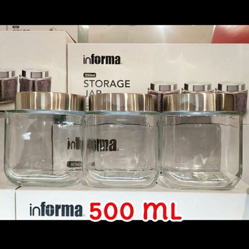 INFORMA SALE LEBARAN Toples Set Kaca Kayu