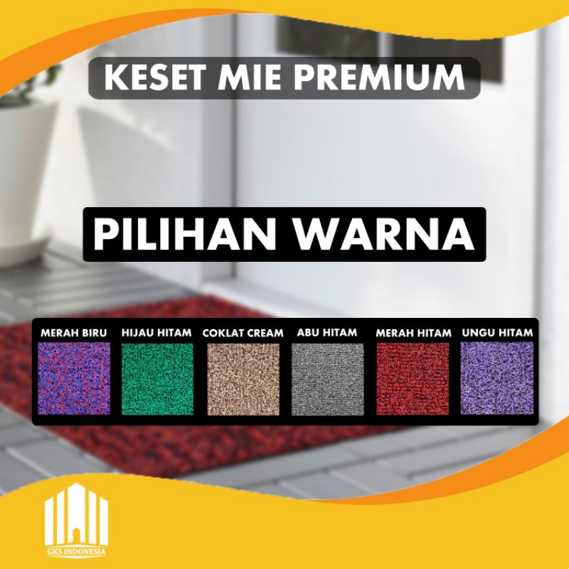 Keset Kaki Anti Slip Mie Premium Double Colours 150 x 60 cm