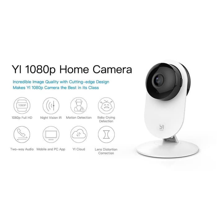 XIAOMI Yihome CCTV Wifi Yi Home 1080p Versi International