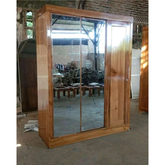 Almari Slide 3 Pintu