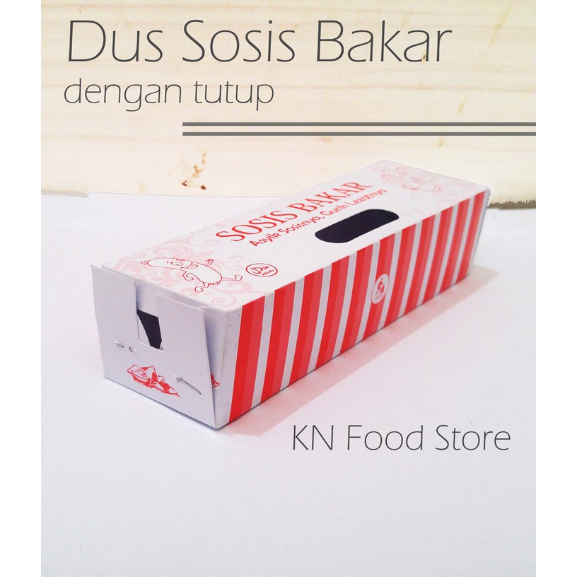 

Dus Sosis Bakar Besar Dengan Tutup/ Box Sosis Bakar 17Cm