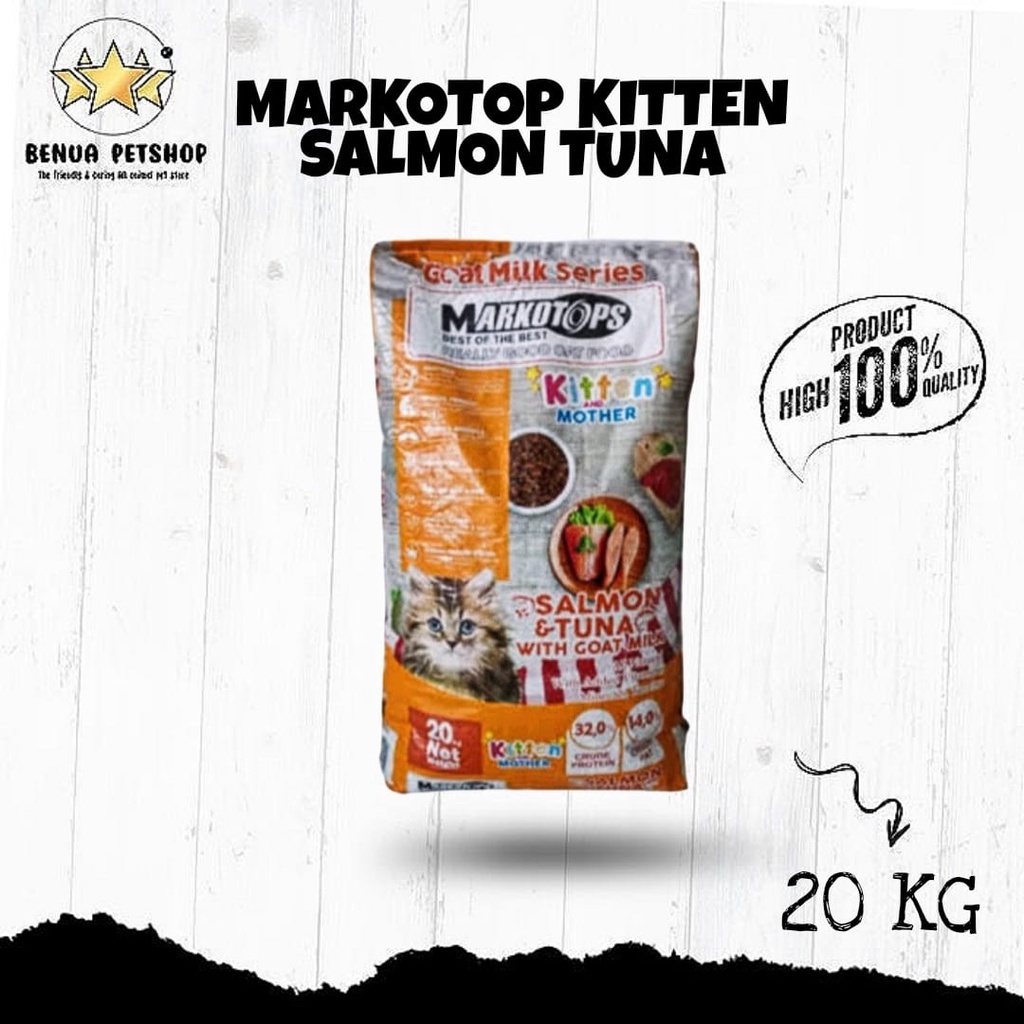 Makanan kucing Markotops 20kg adult Dry food (EKSPEDISI)