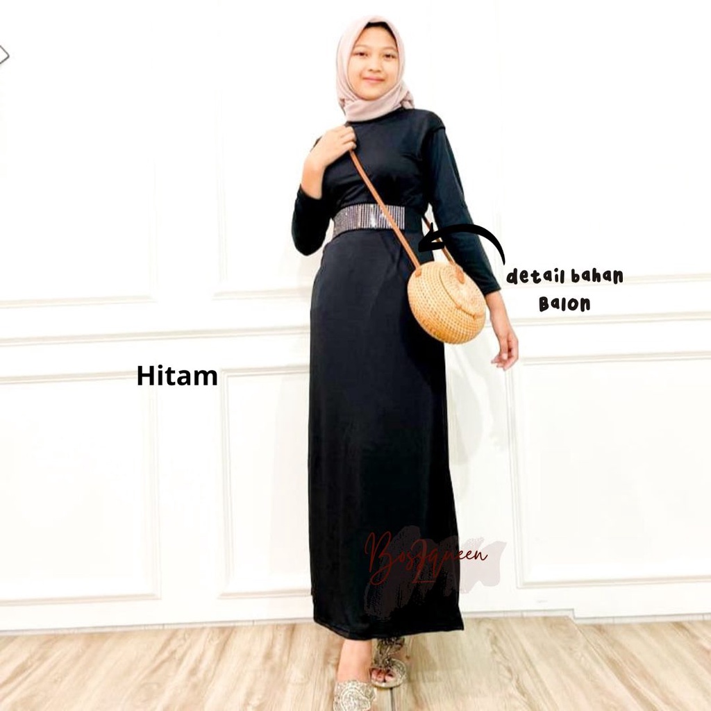 NNER DRESS SPAN SIZE M L XL XXL / GAMIS MANGSET TANPA LENGAN  TERMURAH (COD ) / INNER DRESS SLEEVELEES / INNER DREES TURLENECK