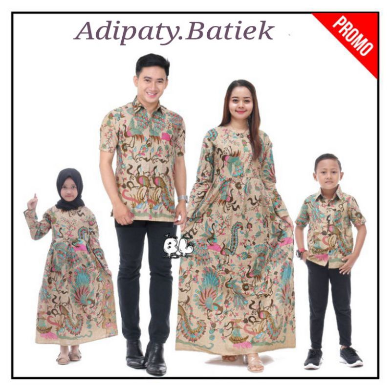 COUPLE BATIK KELUARGA || SETELAN COUPLE BATIK AYAH IBU ANAK CEWEK COWOK ||