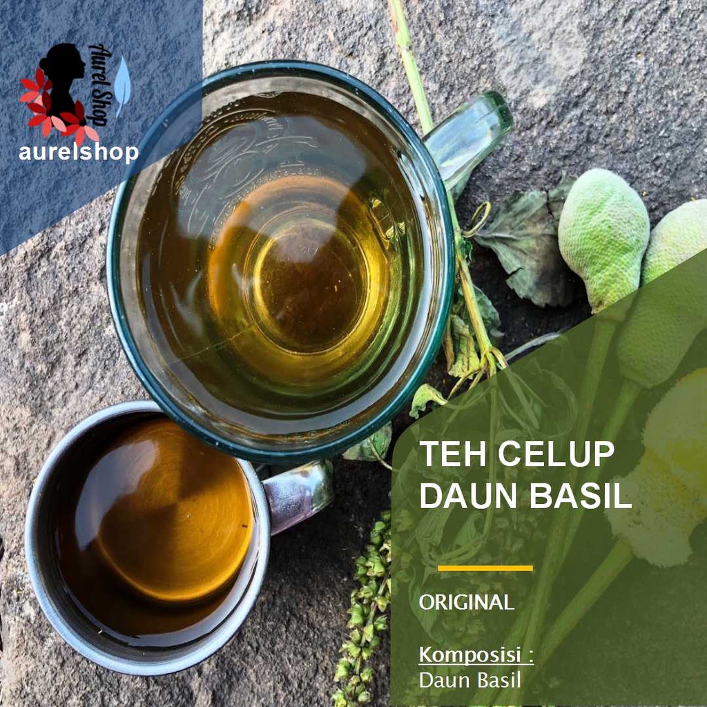 

Teh Celup Daun Basil