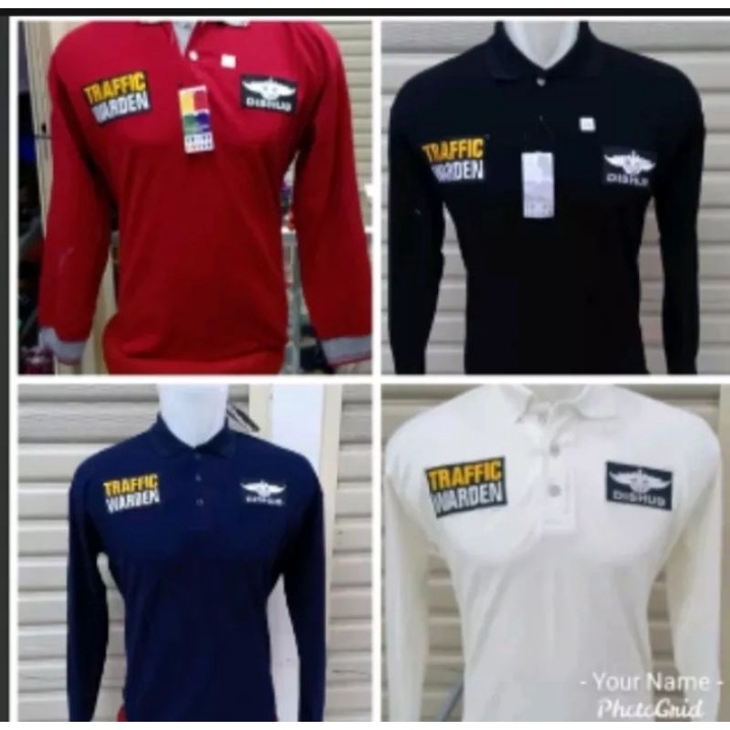 KAOS POLO DISHUB PANJANG - KAOS DISHUB BORDIR - KAOS KERAH DISHUB
