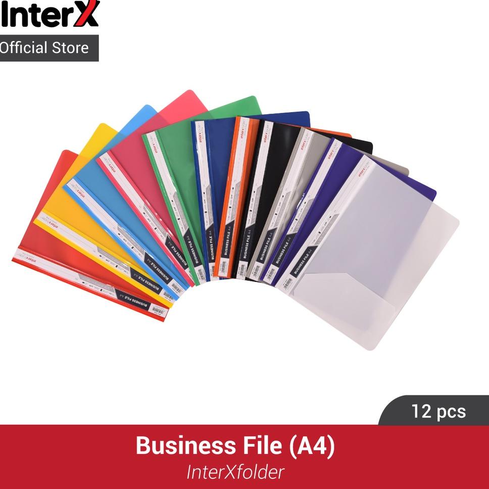 

[ZoV㊍] InterX Business File A4 isi 12 Pcs /Trend promo