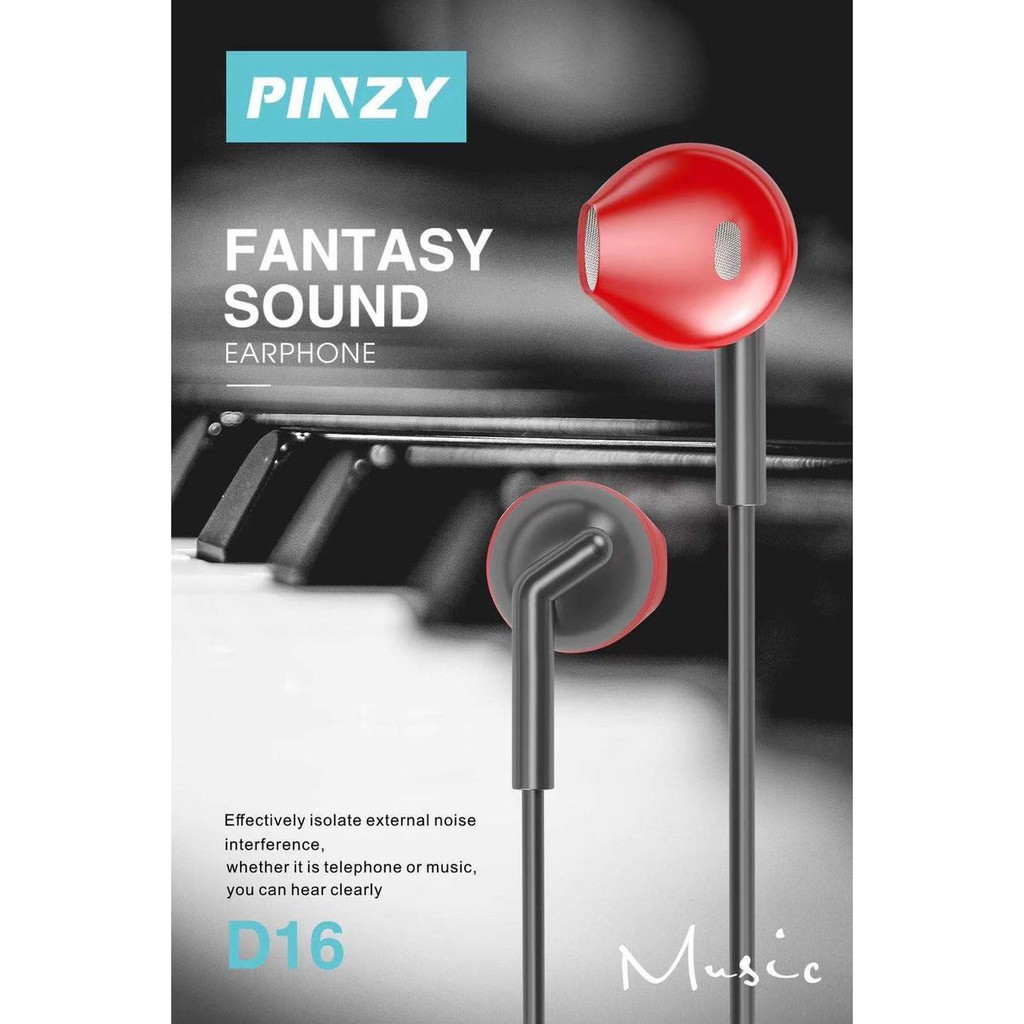 Headset - Earphone PINZY D16 Series Two Tone Colour