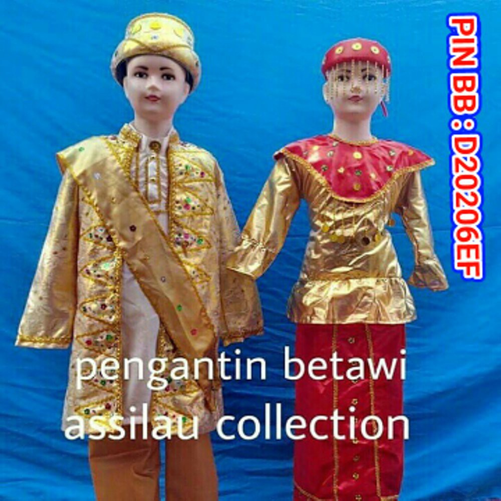 Grosir baju adat anak pengantin betawi