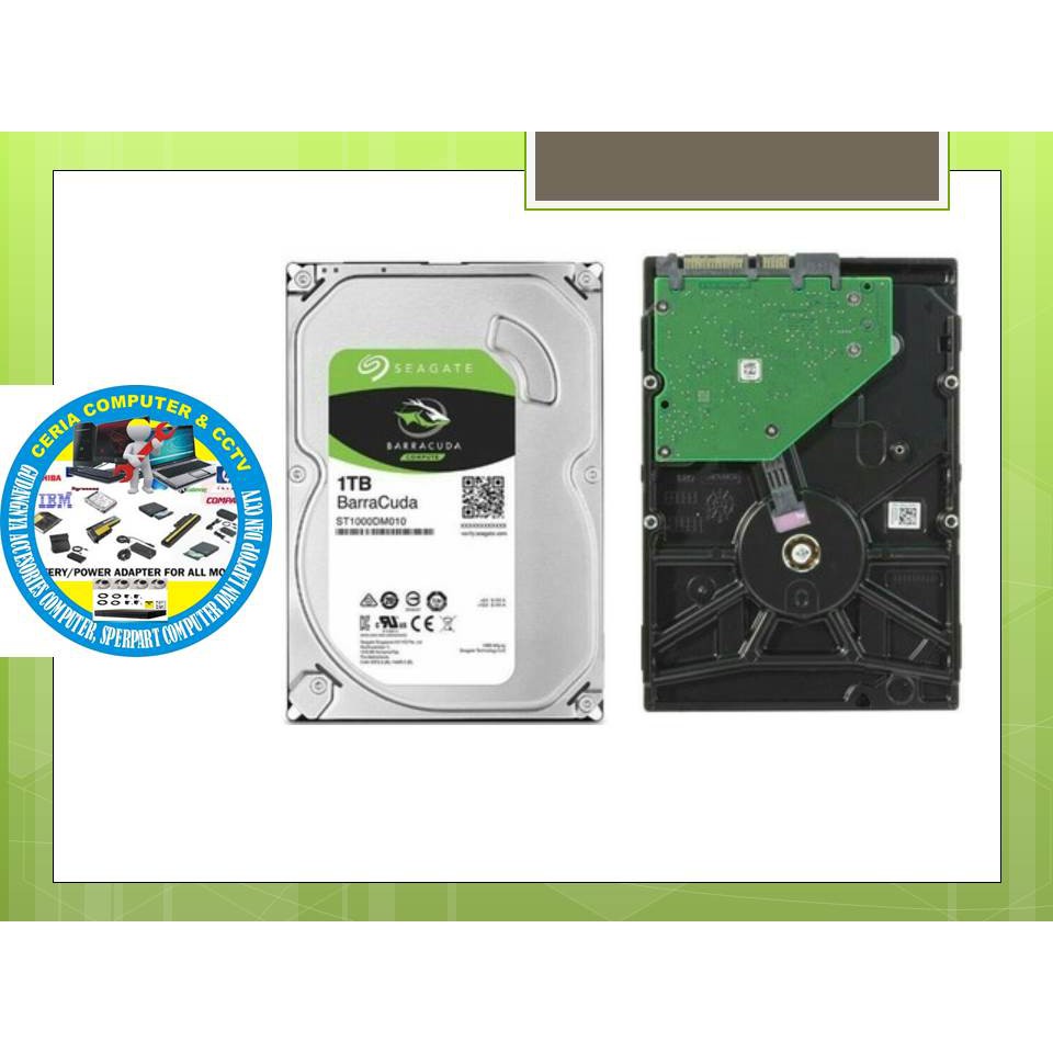 HARDIS HARDISK COMPUTER KOMPUTER PC CPU SIGIT SEAGATE BARACUDA 1TB MURAH BERGARANSI