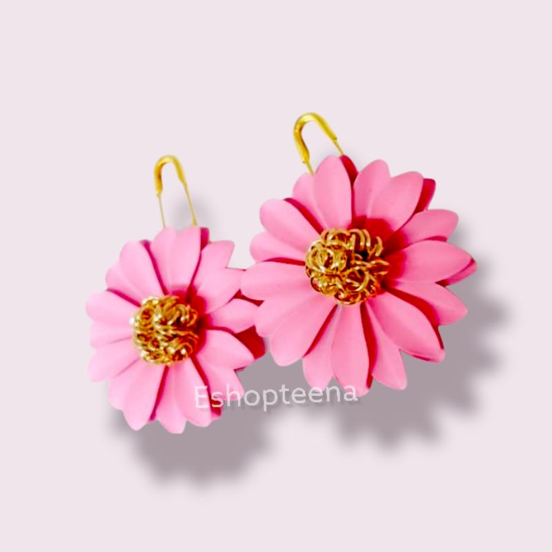 A54 Anting hijab bunga daisy_anting jilbab