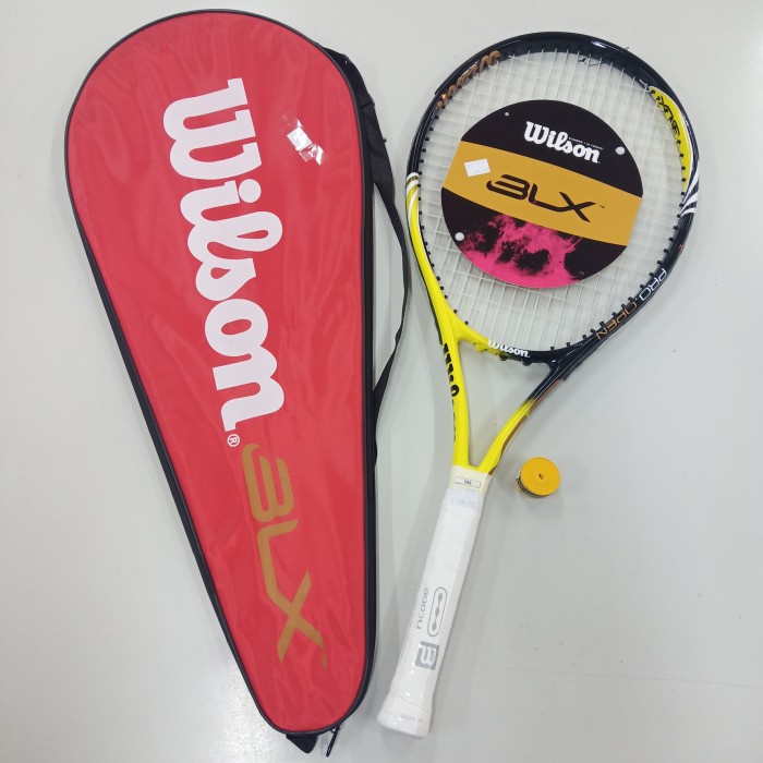 Raket racket reket tenis tennis wilson blx pro open n code + tas senar
