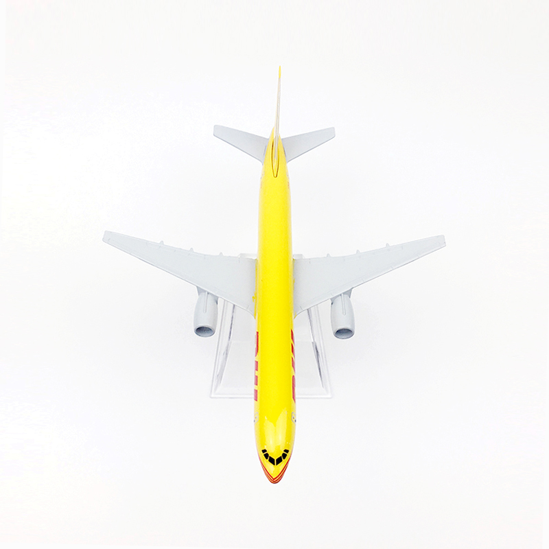 Dhl Miniatur Diecast Pesawat Terbang Boeing 757 B757 Bahan Metal Ukuran 16CM