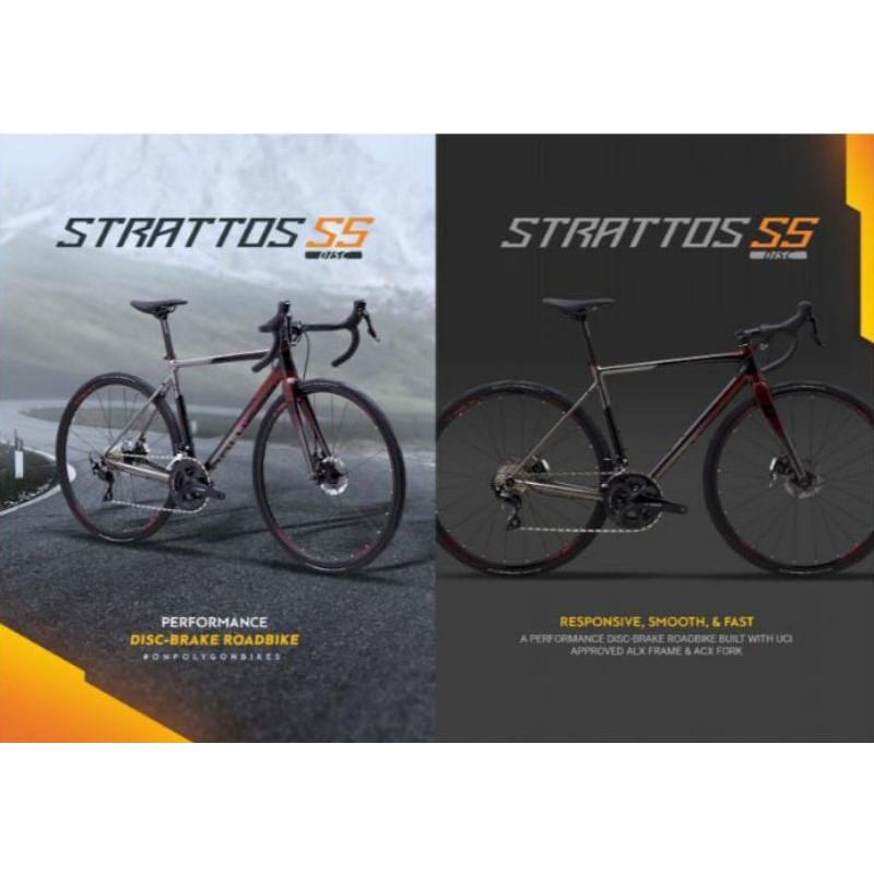 Polygon Strattos S5D roadbike 2021 READY XS RED