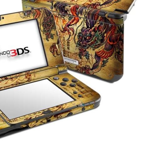 ☻ Garskin skin old new Nintendo 3ds XL / reguler case - dragon skin ▼
