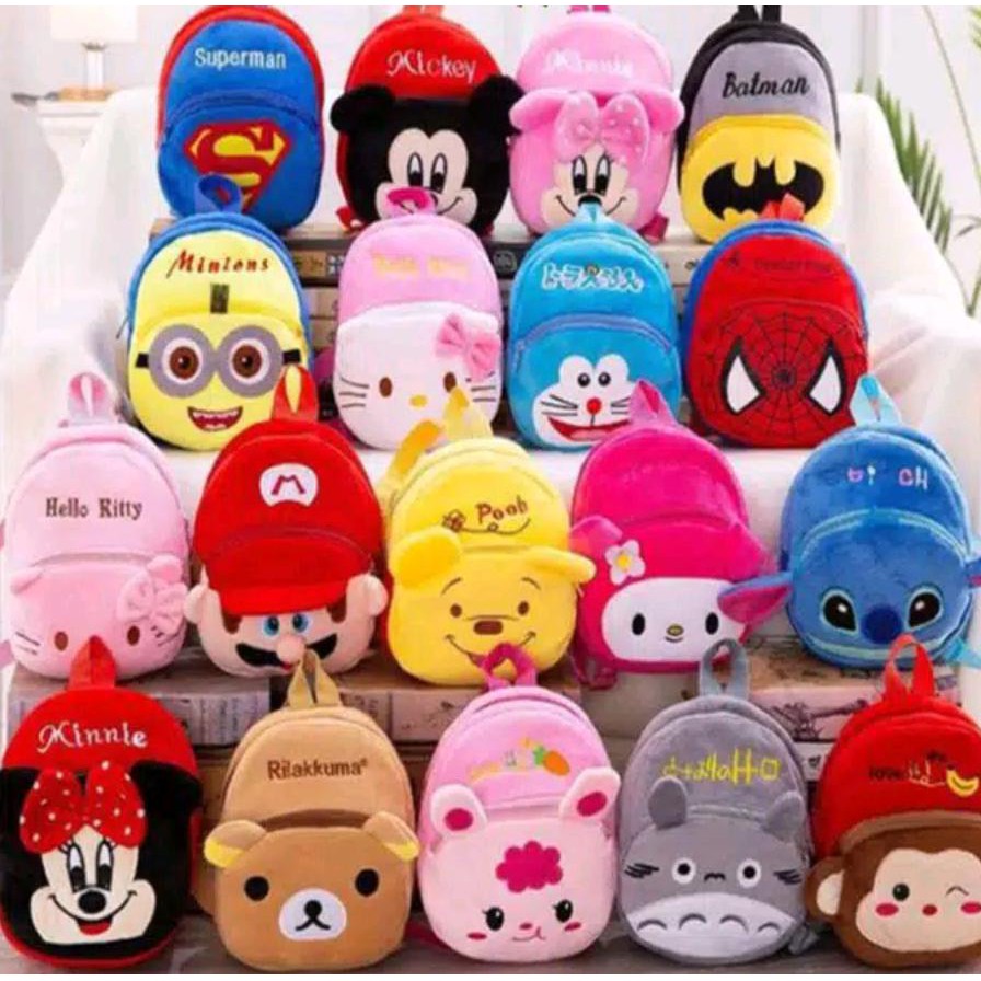 Tas Ransel Anak Kecil Sekolah / Tas Karakter Anak Motif Lucu