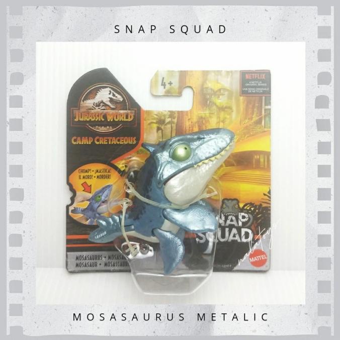 ((((()paling dicari] jurassic world snap squad indoraptor trex mosasaurus triceratops wave