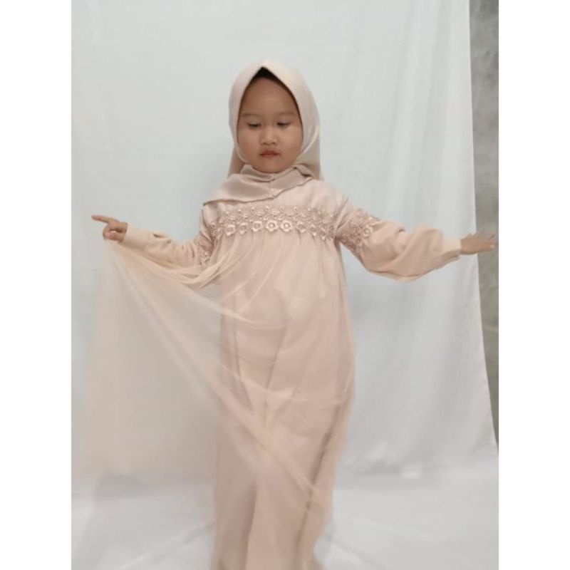 Gamis Ank Terbaru Gmis ukuran XS S M L Xl Zoya Tile Dan layla Brukat