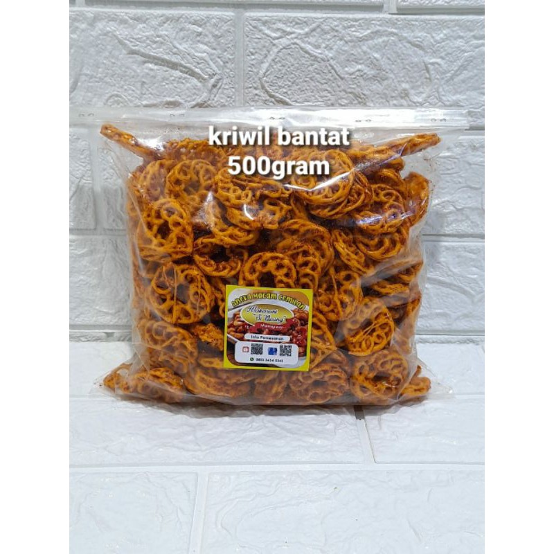 

KRUPUK KRIWIL BANTAT SI TILEUNG 500GRAM WARNA OREN DAN PUTIH