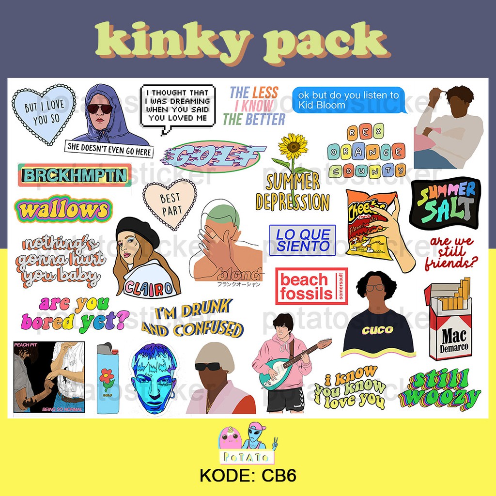 

kinky - sticker tumblr (indie, boy pablo, clairo, frank ocean, cuco dll)