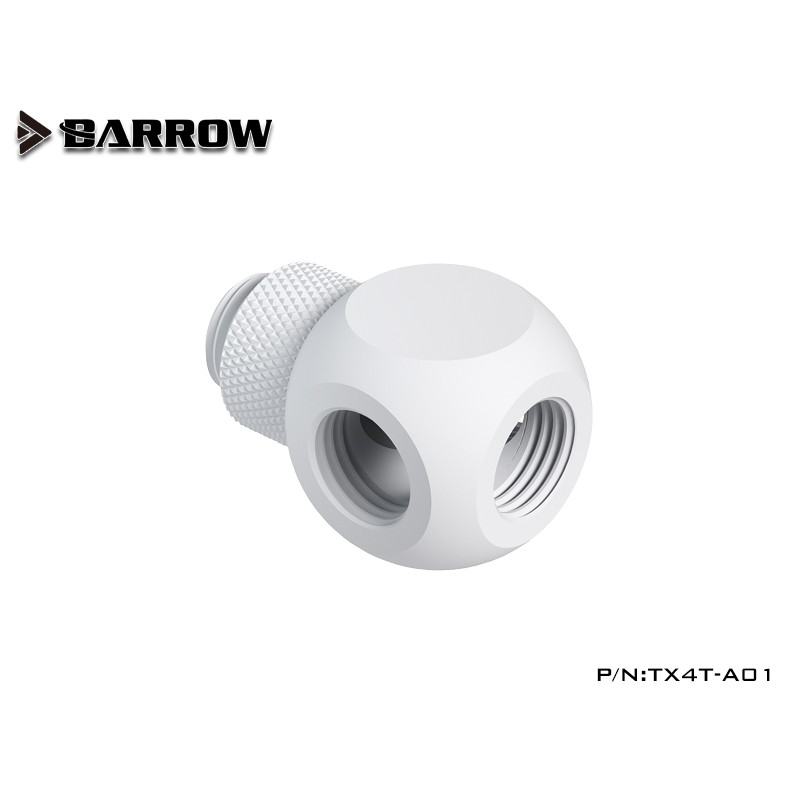 BARROW TX4T-A01 Rotary Cube Tee - 4 Way Splitter White