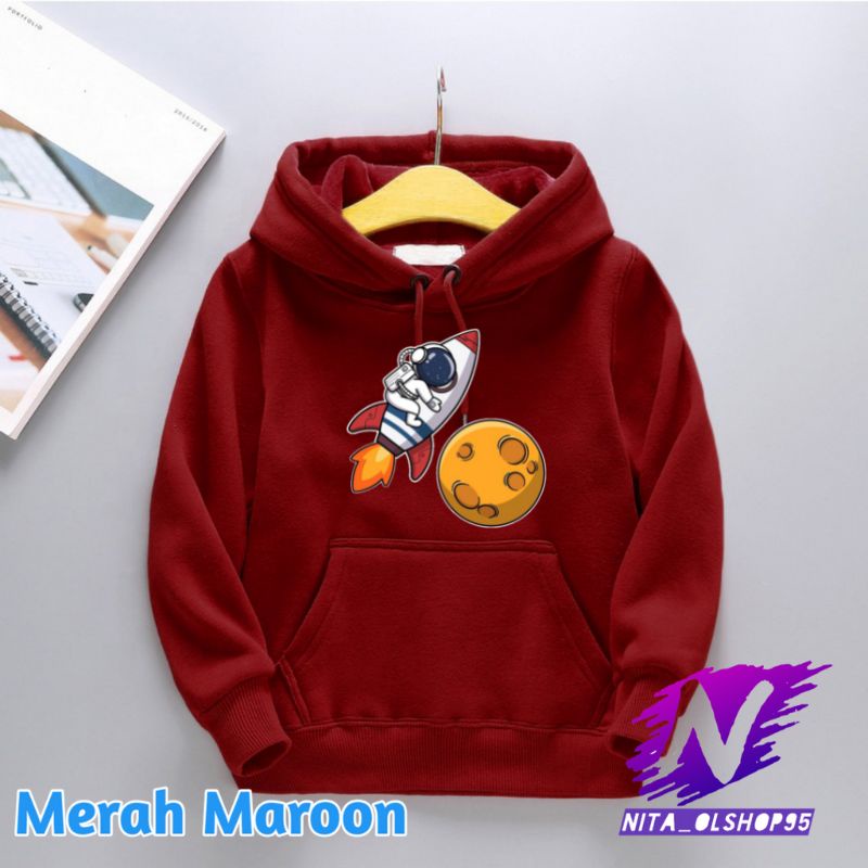 hoodie anak astronot kartun hoodie astronot