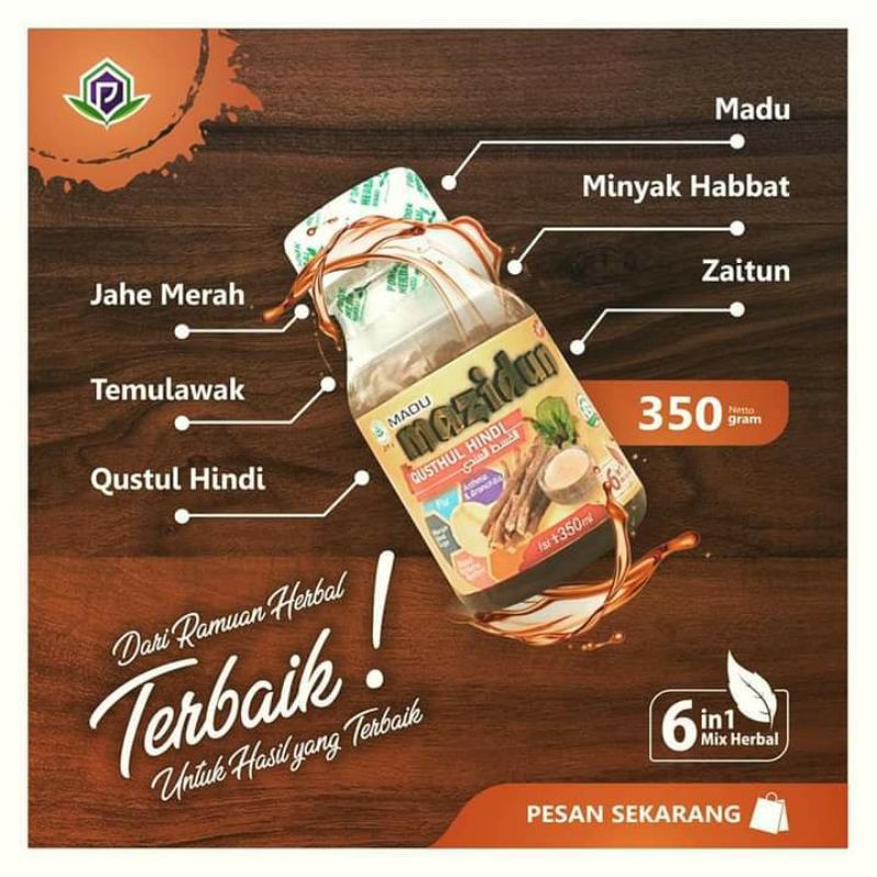 MADU BATUK Madu Mazidun Qusthul Hindi 6 In 1 Herbal Pilek Anak Dan Dewasa Original