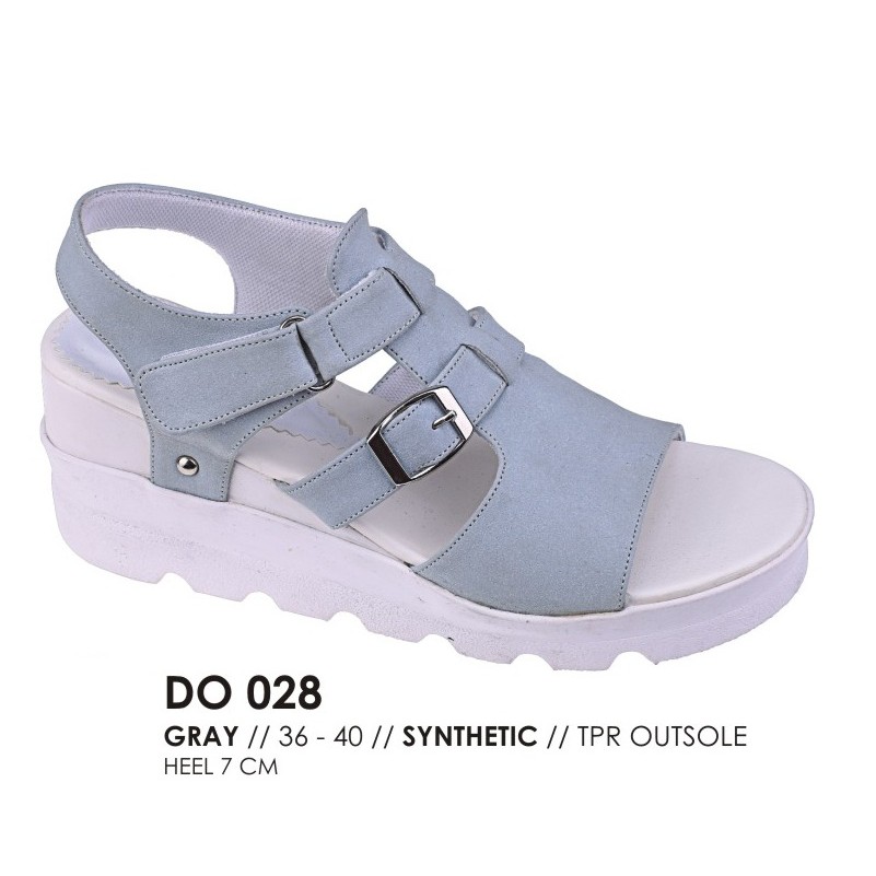 Sendal Perempuan  DO 028 Distro Catenzo Model  sandal  wedges 