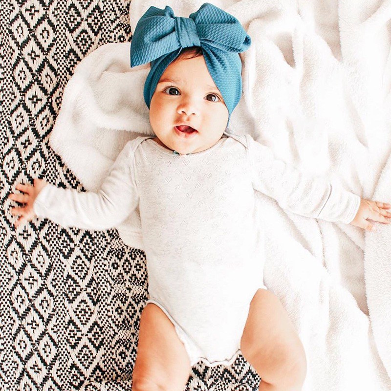 (Big Bow) Bandana bayi headband jumbo premium import pita anak perempuan catalog QUIN NB