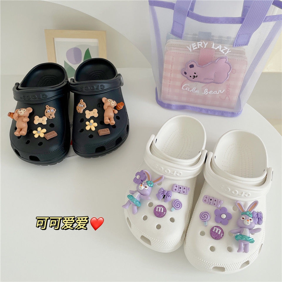 12pcs Kancing Sepatu Desain Kartun Disney croc / jibz / Button croc / Charm / DIY