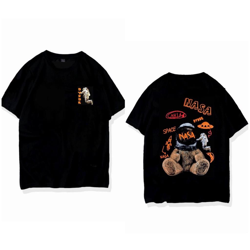 T-Shirt Kaos Distro Bandung // Baju Kaos OOTD Bear Indie X Nasa Original Quality