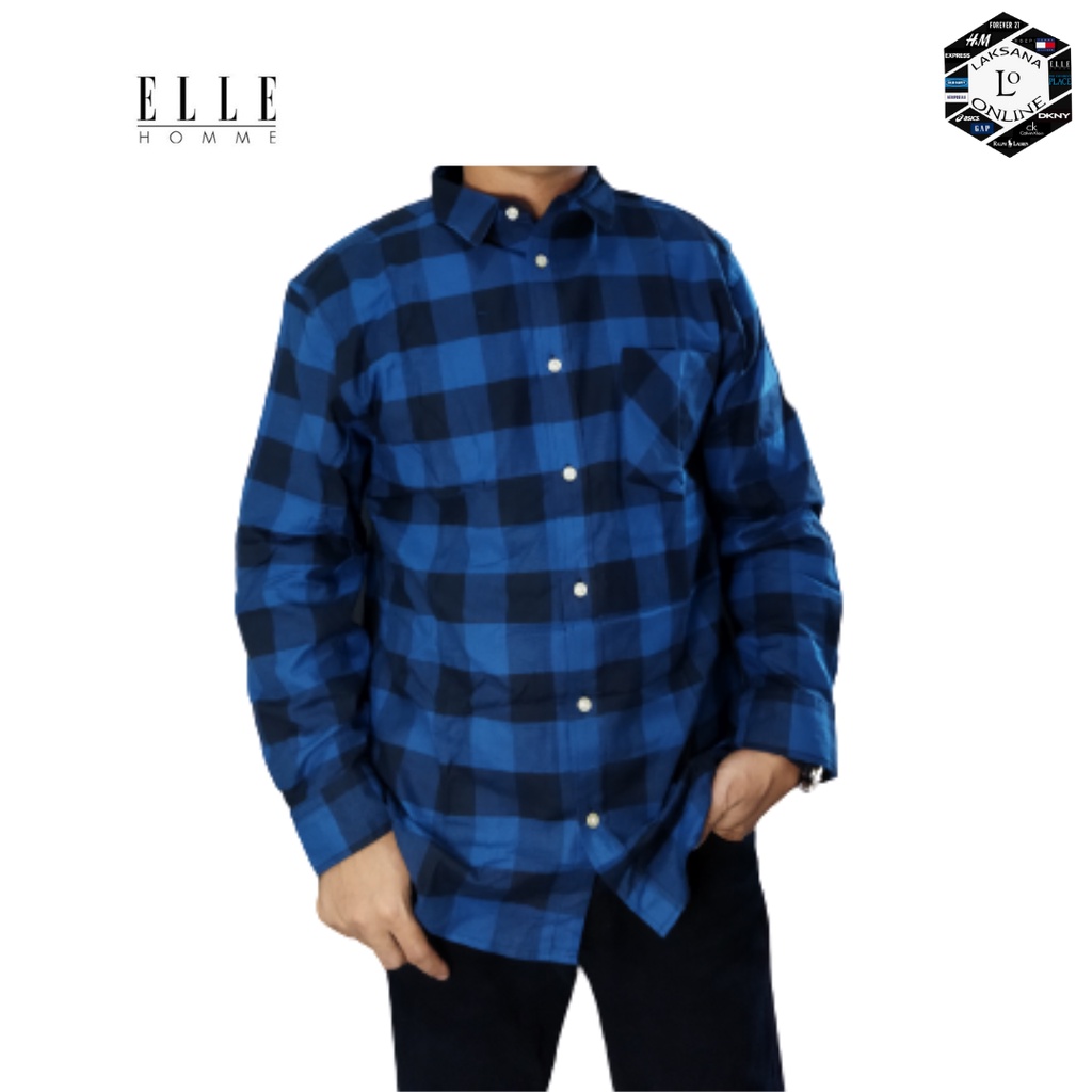 KEMEJA PRIA  KOTAK BIRU