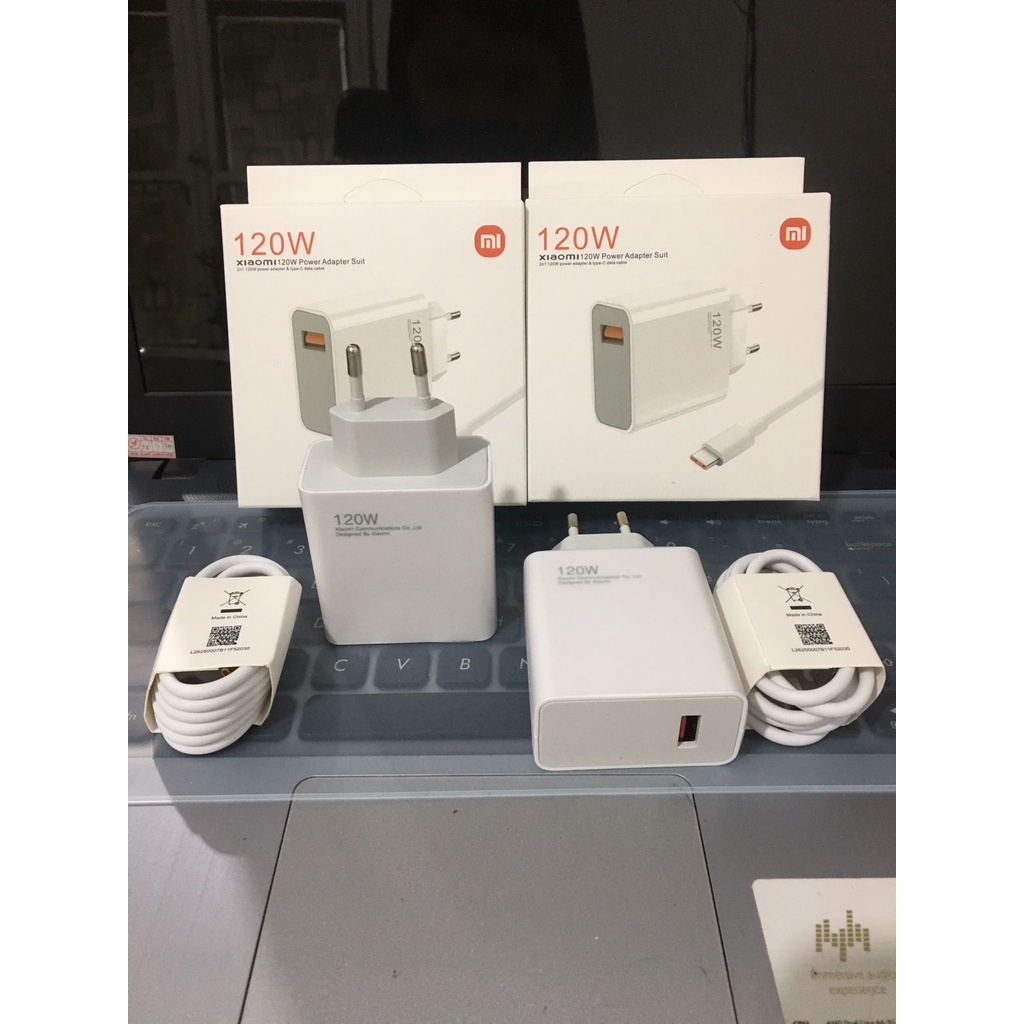 Charger Xiaomi 120wat TIPE C / casan Xiaomi fast charging pengisian daya cepat / travel adaptor charger / Poco X3  redmi k20 K30 k40 redmi 8 9 10  11 / redmi note 4 4X 5A 6 7 8 9 10 pro / pro max