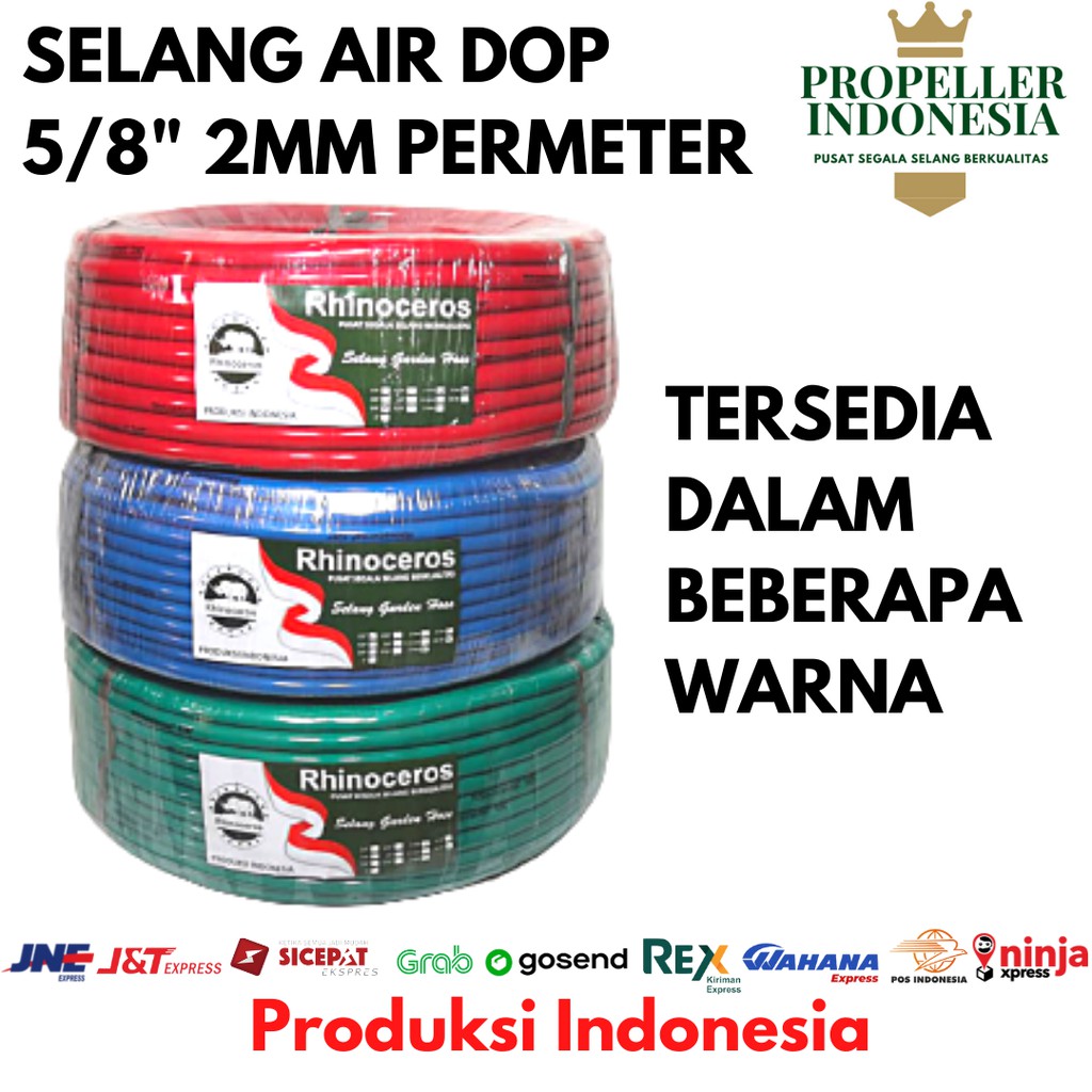 Selang Air Dop 5/8 2MM PERMETER Selang Air Taman Selang Air Cuci Motor