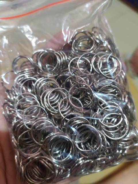 Ring tambahan gantungan kunci 4,5,6,8,10,12mm (100gram)