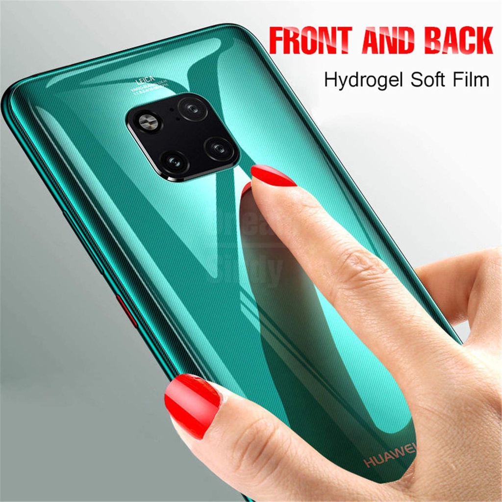 PWY CLEAR HYDROGEL anti gores HUAWEI MATE 30 PRO / MATE 20 / MATE 20 PRO / MATE 10 PRO / MATE 9 / MATE 9 PRO DEPAN BELAKANG KAMERA