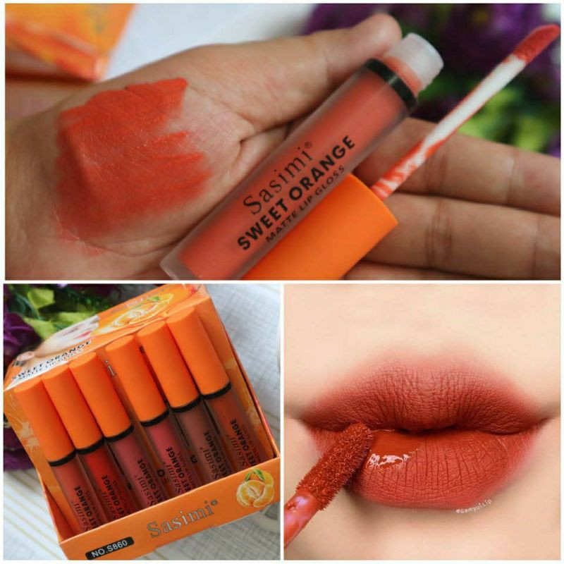 [ECER] LIP GLOSS MATTE SASIMI SWEET ORANGE/Sasimi peach