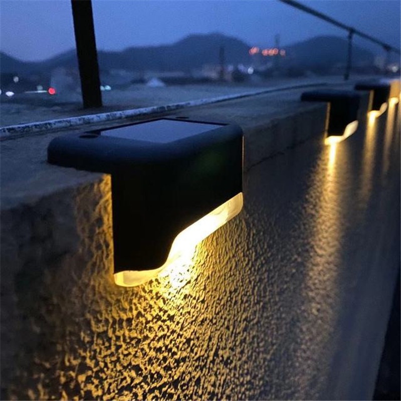 Lampu Pagar Lampu Tangga Taman (Harga untuk 4pcs) Lampu Siku taman Tenaga Surya VKTECH Lampu
