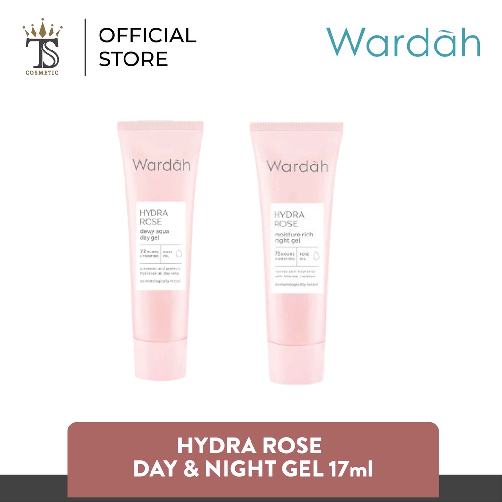 

Wardah Hydra Rose Dewy Aqua Day Gel & Moisture Rich Night Gel 17 mL