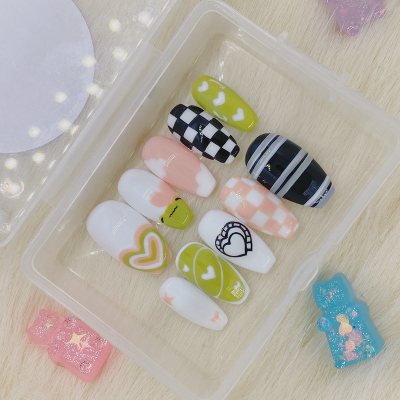 NCT dream Boring Jaemin Haechan Jeno Hot Sauce custom press on fake nails kuku palsu nailart gel