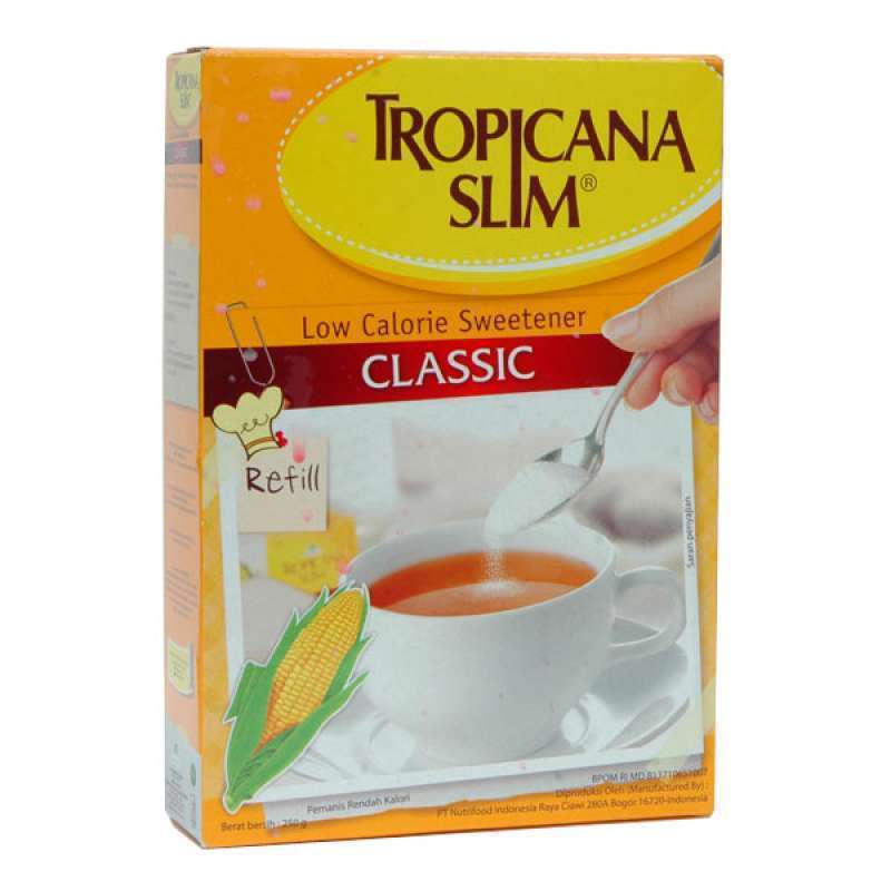 

Tropicana Slim Sweetener Classic Low Calori BOX 250 gr Kemasan Ekonomis [Dus x 12 Pcs]