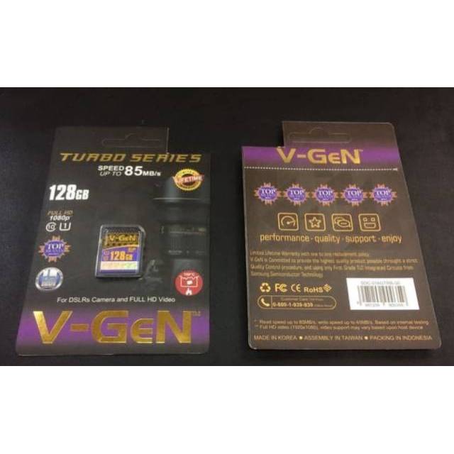 Memory card Camera Vgen 128 Gb