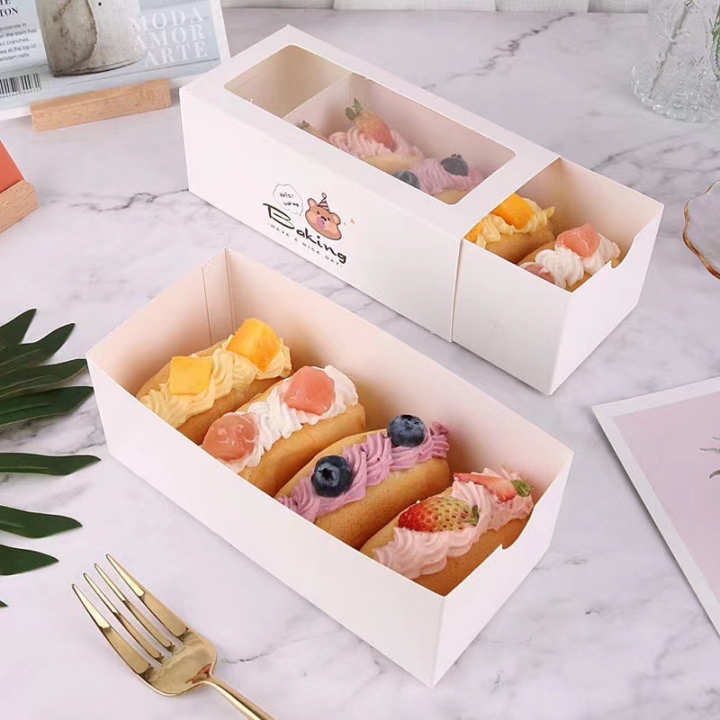 Dus Kotak Box Donat Bomboloni Brownis Donut Kardus Kemasan Makanan 10Pcs Tbk