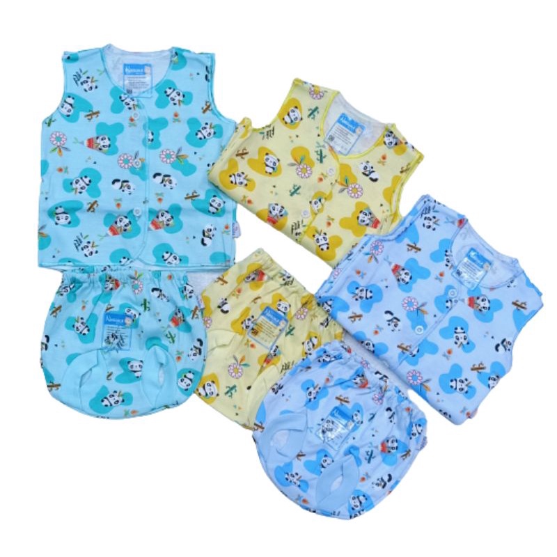 DISKON!!! Baju bayi 0-3m 3PCS bola beruang nasuka katun halus/celana bayi /celana pendek panjang SNI
