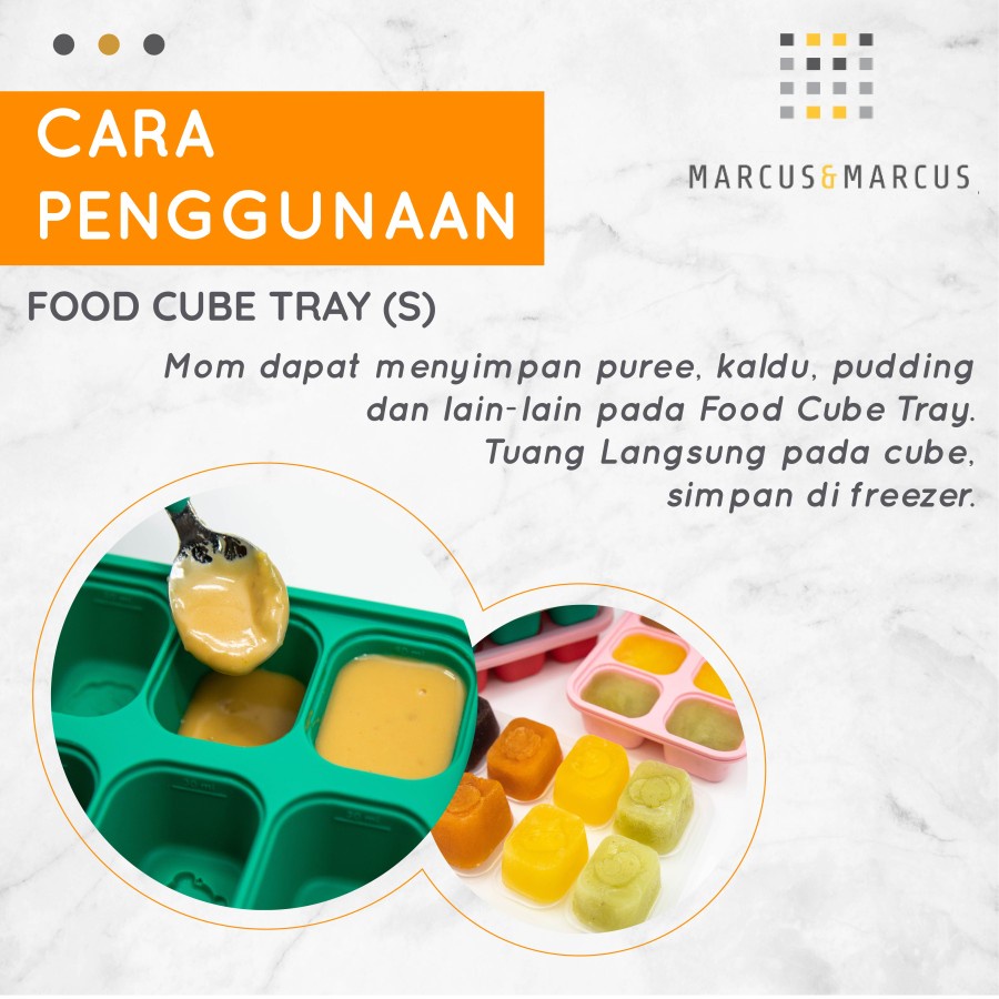 MARCUS&amp;MARCUS FOOD CUBE TRAY SMALL 30ML